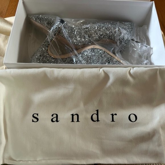 Sandro Metallic Pointed Toe Pumps - Picture 7 of 7